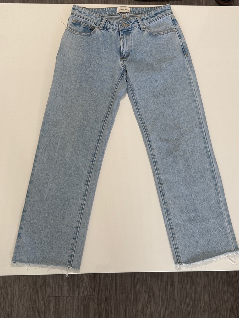 Abrand Jeans Women's Light Blue 26 Petite Low Straight